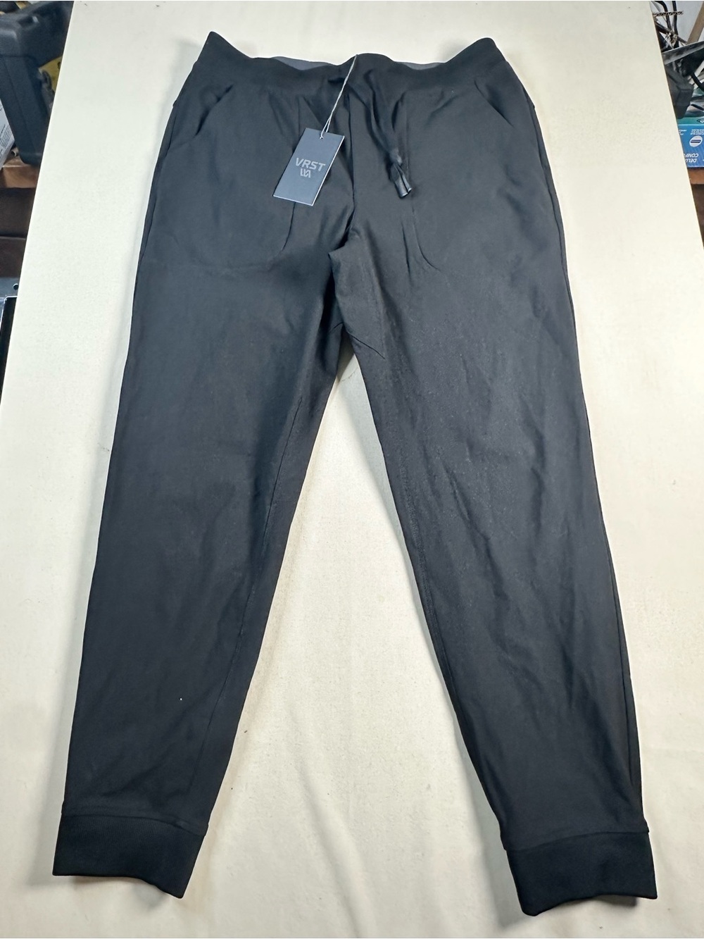VRST Men's Limitless Performance Slim Fit Jogger  Medium pure black